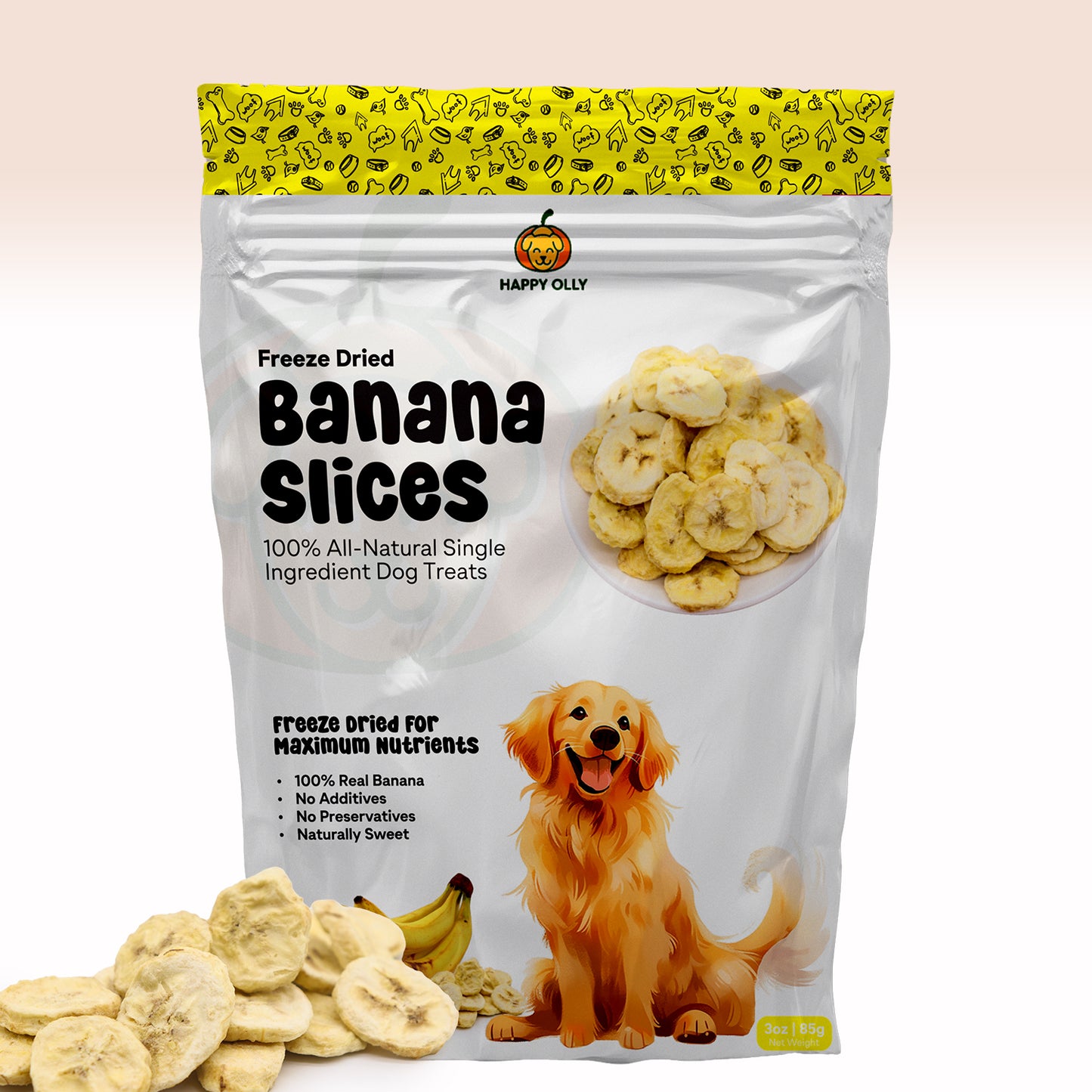 Happy Olly Freeze-Dried Banana Slices