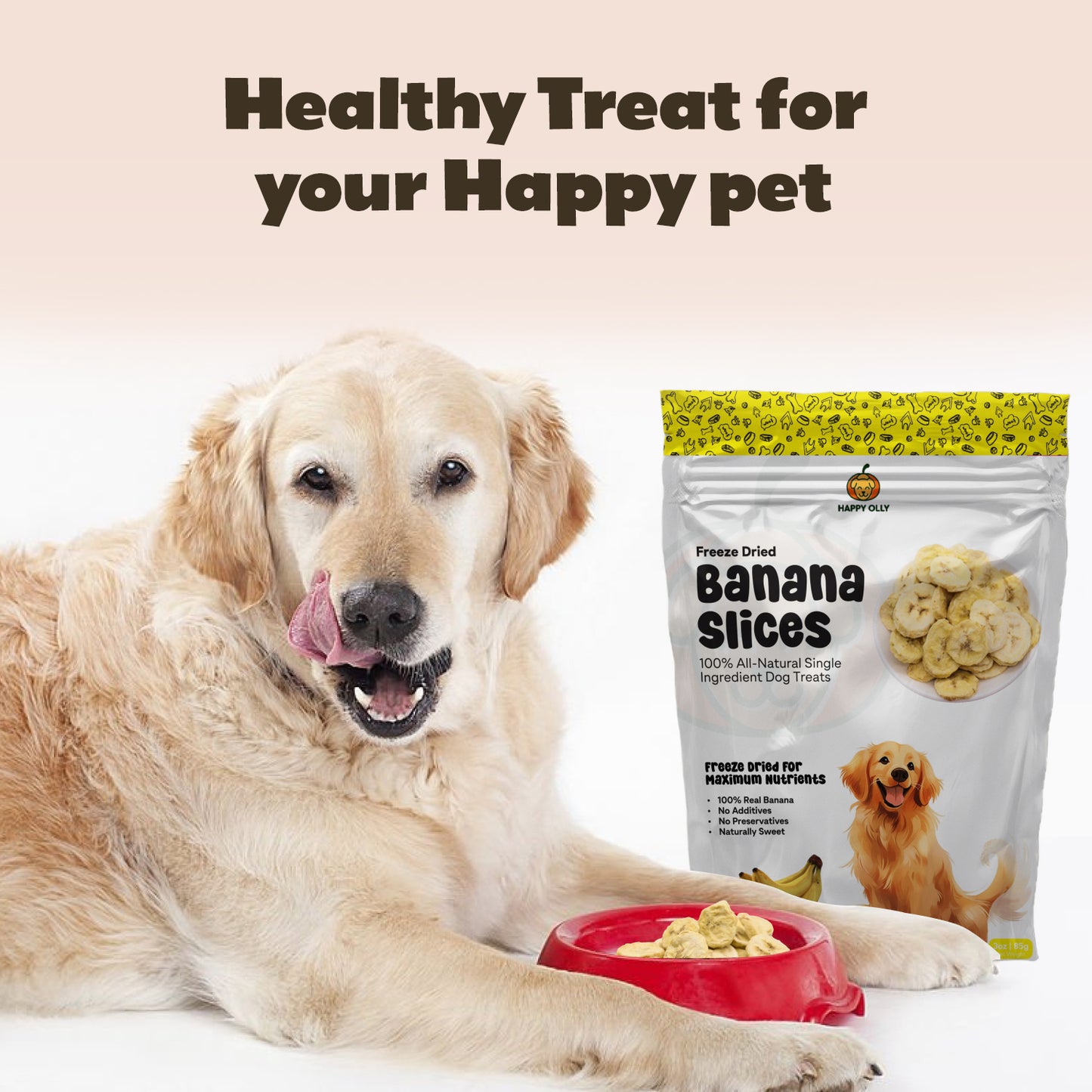 Happy Olly Freeze-Dried Banana Slices